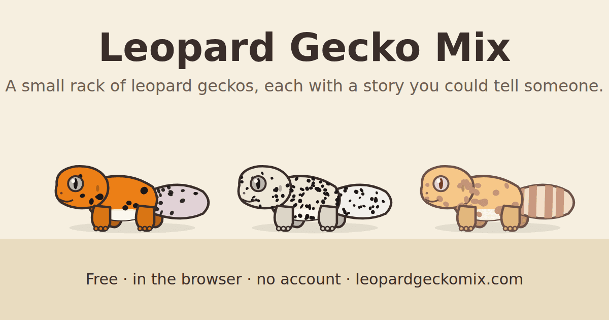 Cover image for Leopard Gecko Mix