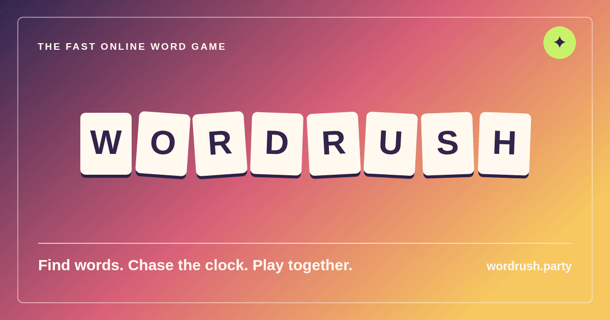 Portada de Wordrush — Fast Online Word Game