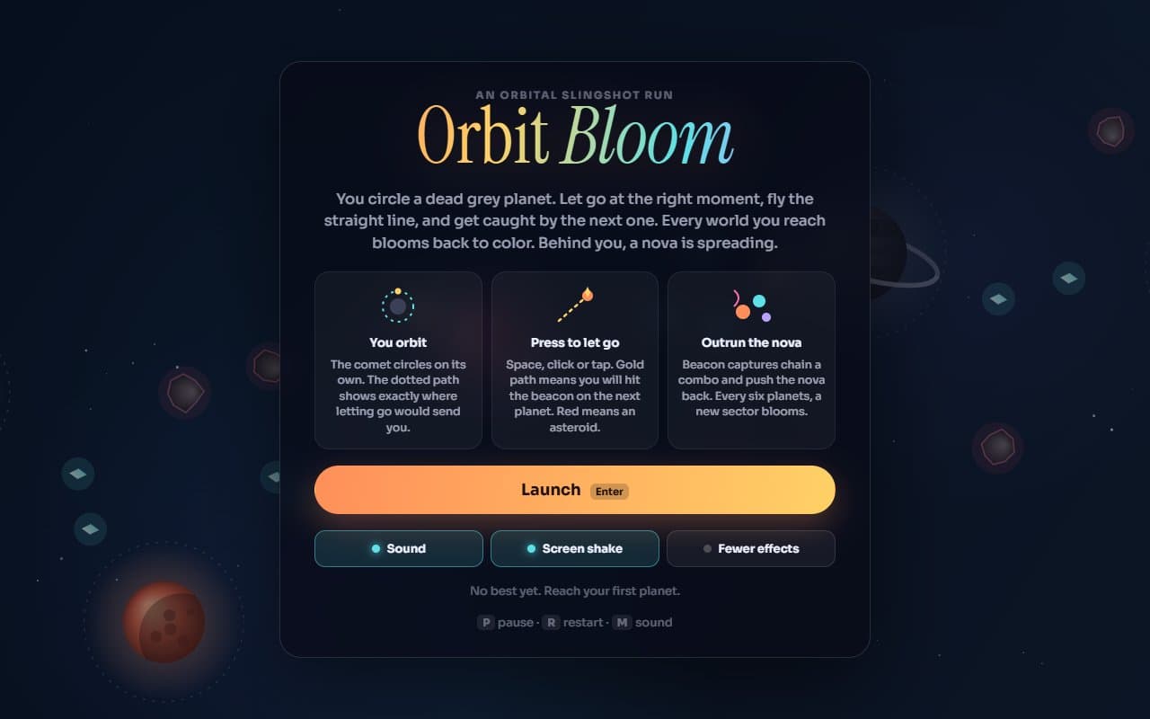 Capa de Orbit Bloom