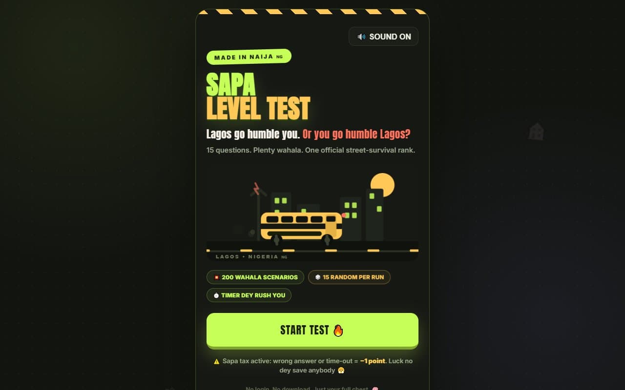 Cover image for Sapa Level Test