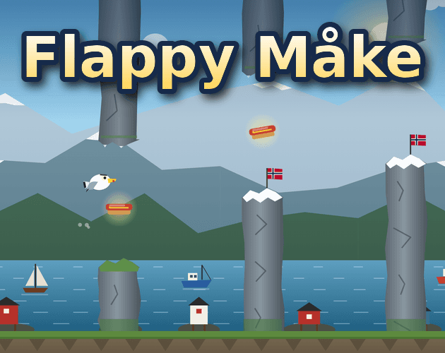 Portada de Flappy Måke by pingulovegames