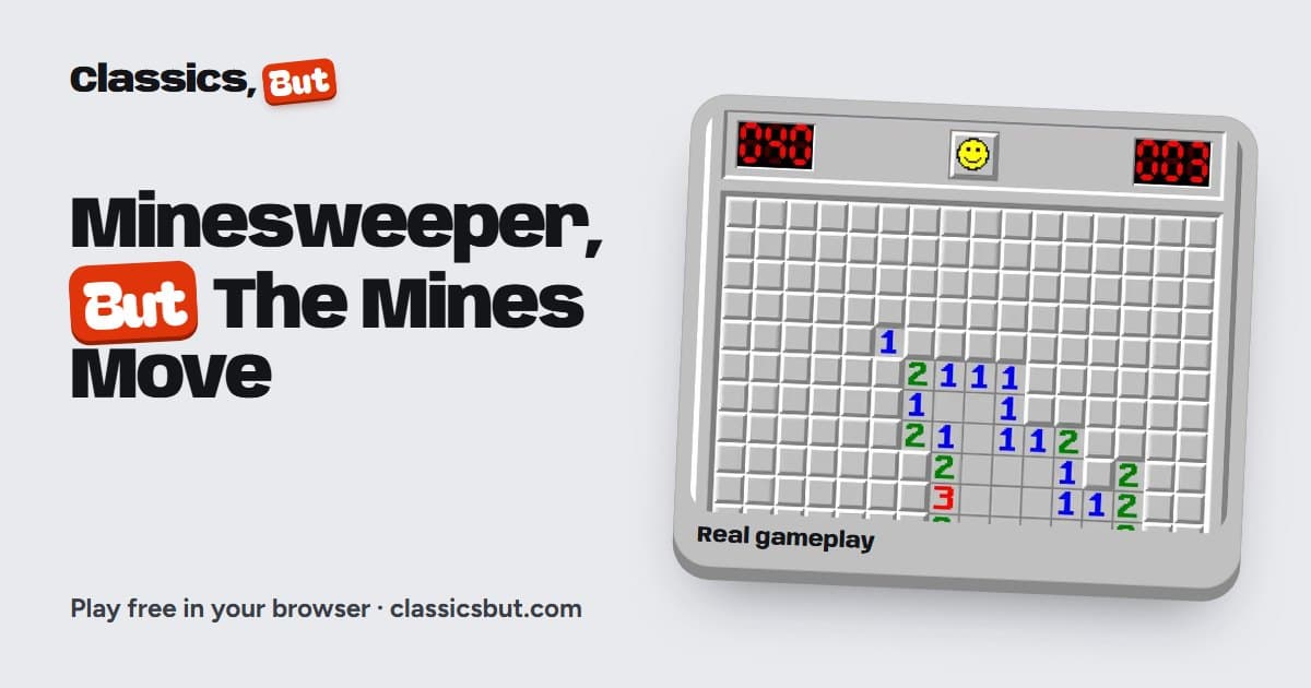 Portada de Minesweeper, But The Mines Move