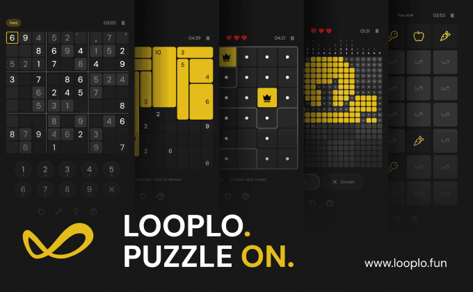 Portada de LOOPLO - Free Unlimited Logic & Puzzle Games!