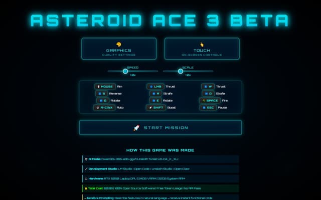 Asteroid Ace preview