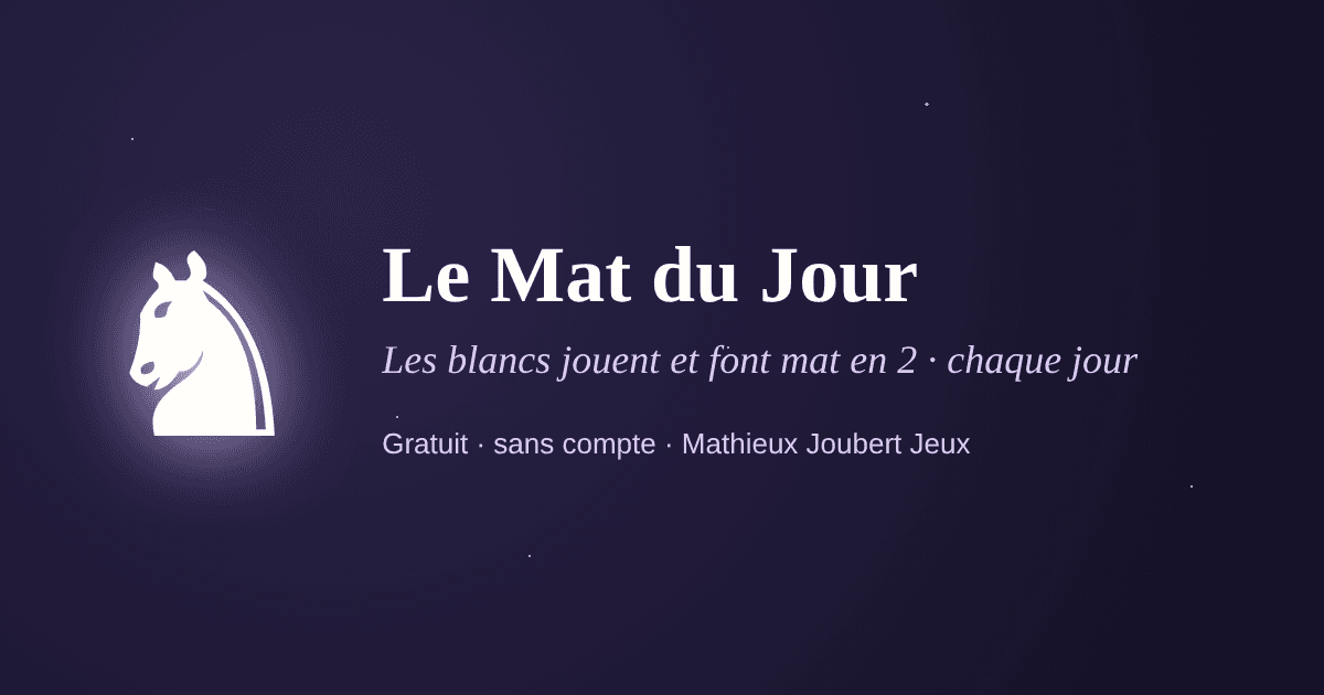 Capa de Le Mat du Jour