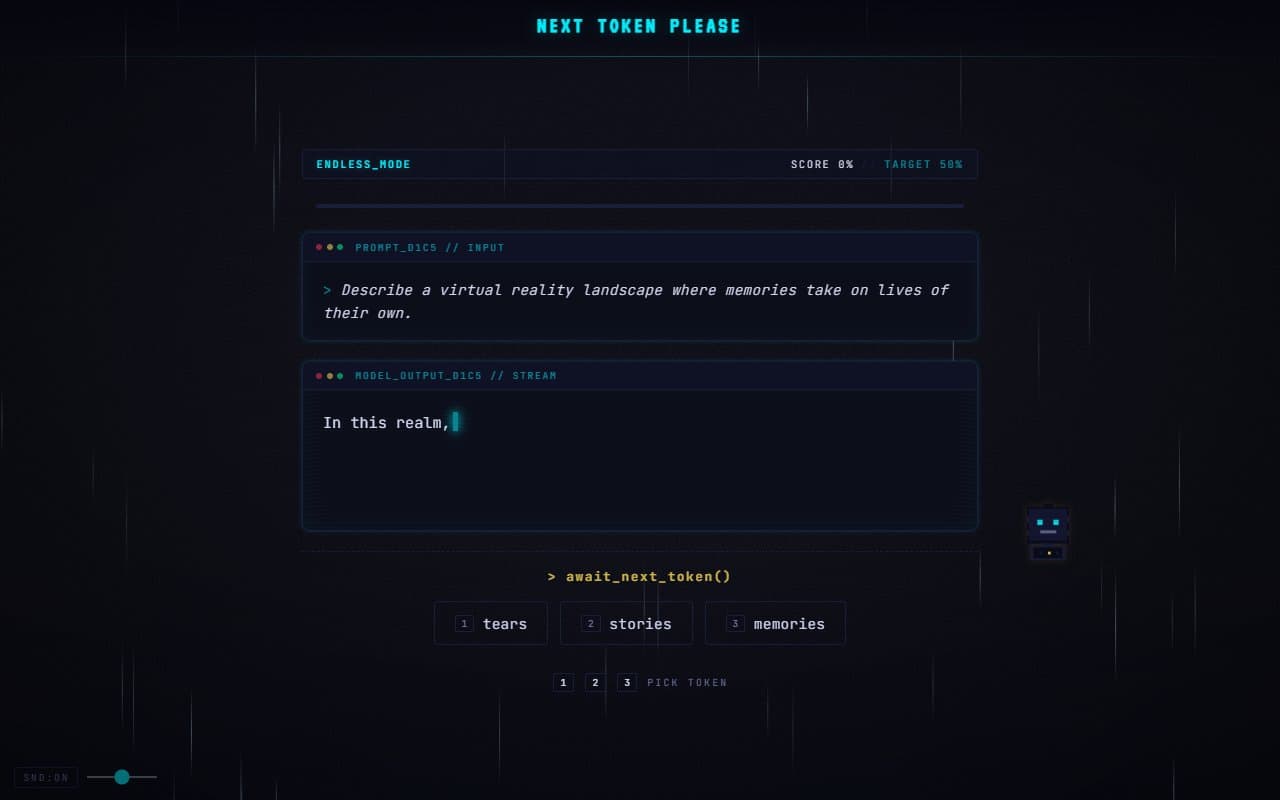 Next Token Please cover