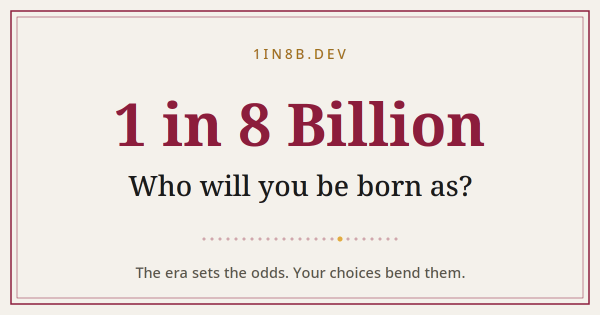 Portada de 1 in 8 Billion