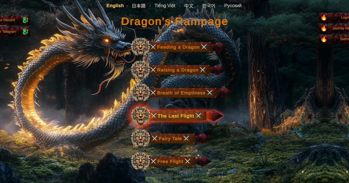 Portada de Dragon's Rampage — 3D Dragon Adventure & Multiplayer Flight