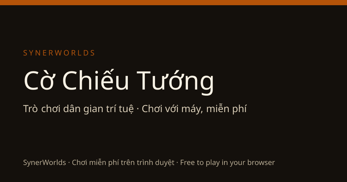 Portada de Cờ Chiếu Tướng — trò chơi dân gian trí tuệ