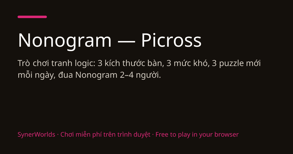 Portada de Nonogram