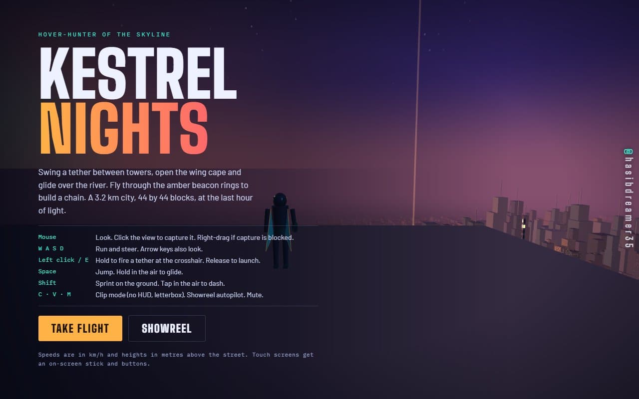 Cover image for Kestrel Nights