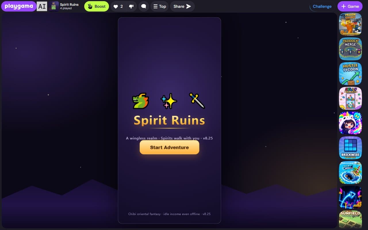 Cover image for Spirit Ruins