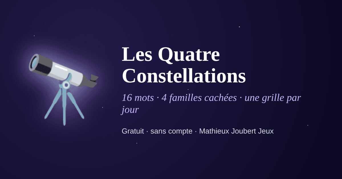 Capa de Les Quatre Constellations