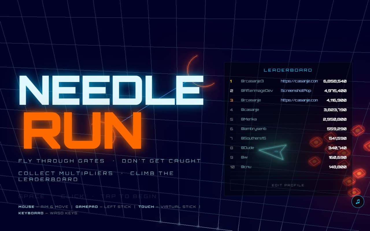 Cover image for NEEDLE RUN