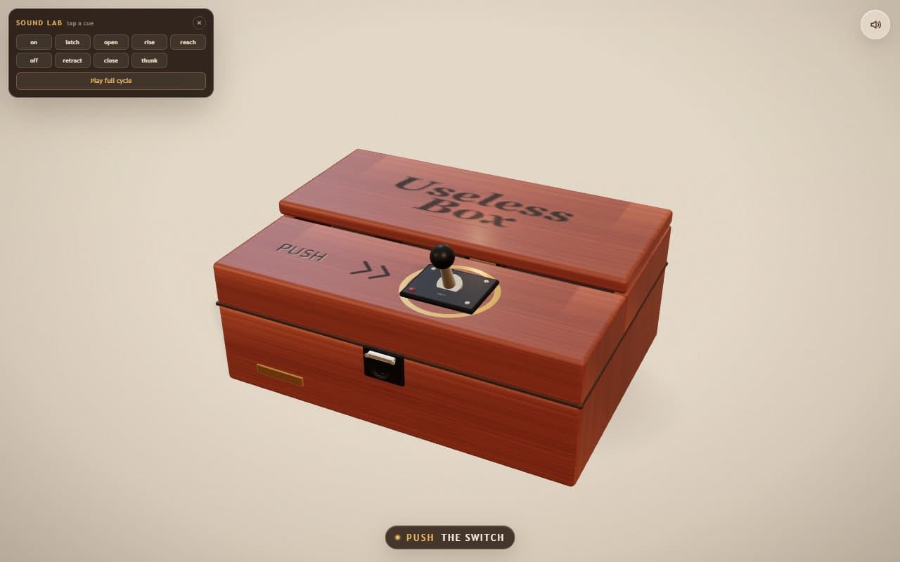 Capa de Useless Box