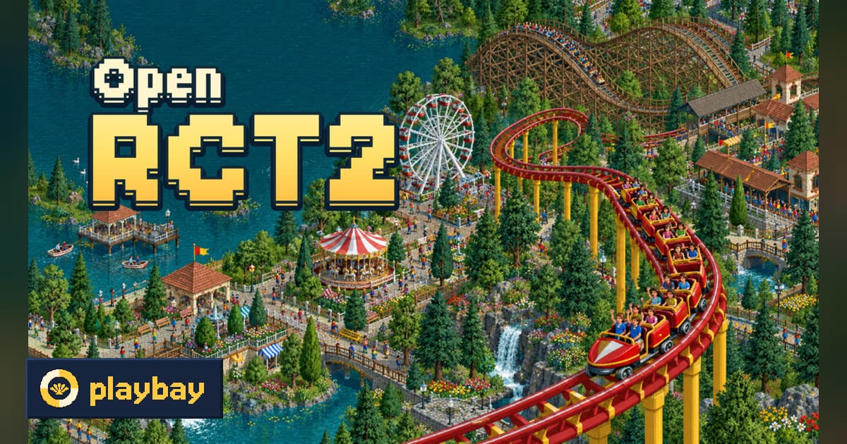 Portada de OpenRCT2 (OpenSource Rollercoaster Tycoon® 2)