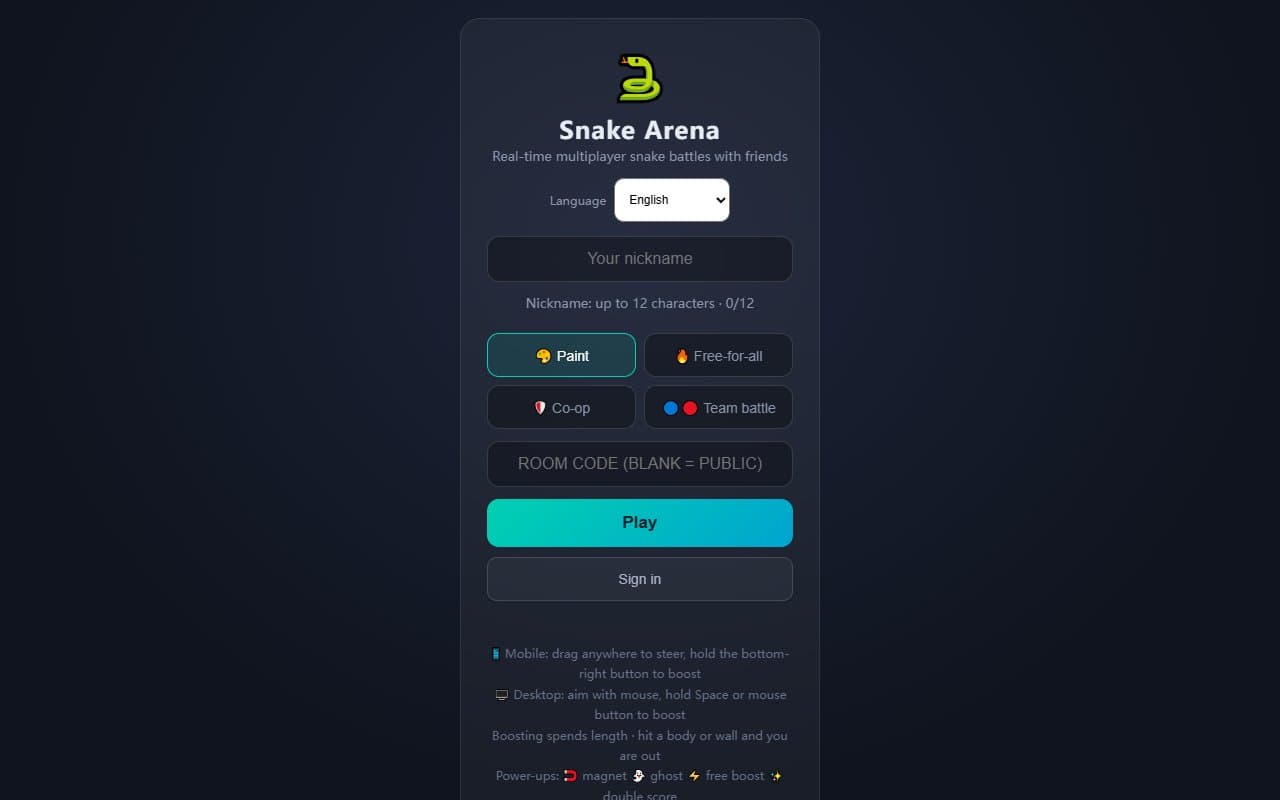 Cover image for Snake Arena