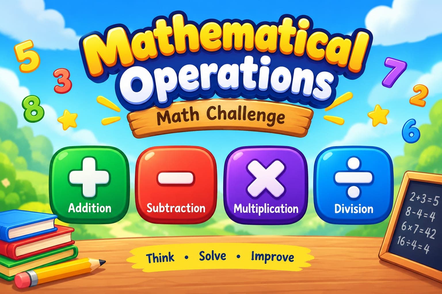 Cover image for Mathematical Operations – Math Challenge by abdouyacin