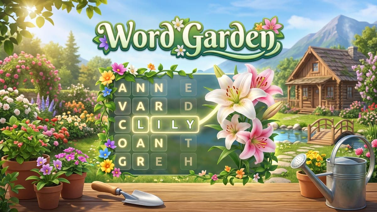 Portada de Word Garden: Relaxing Hidden-Word Puzzle Game | Playgama