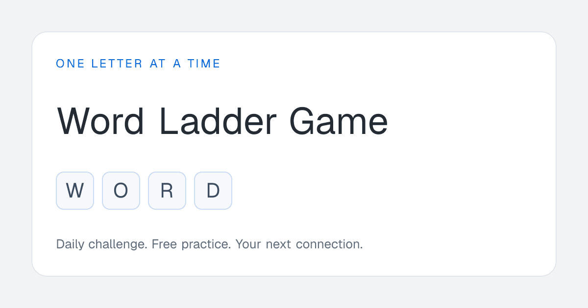 Portada de Word Ladder