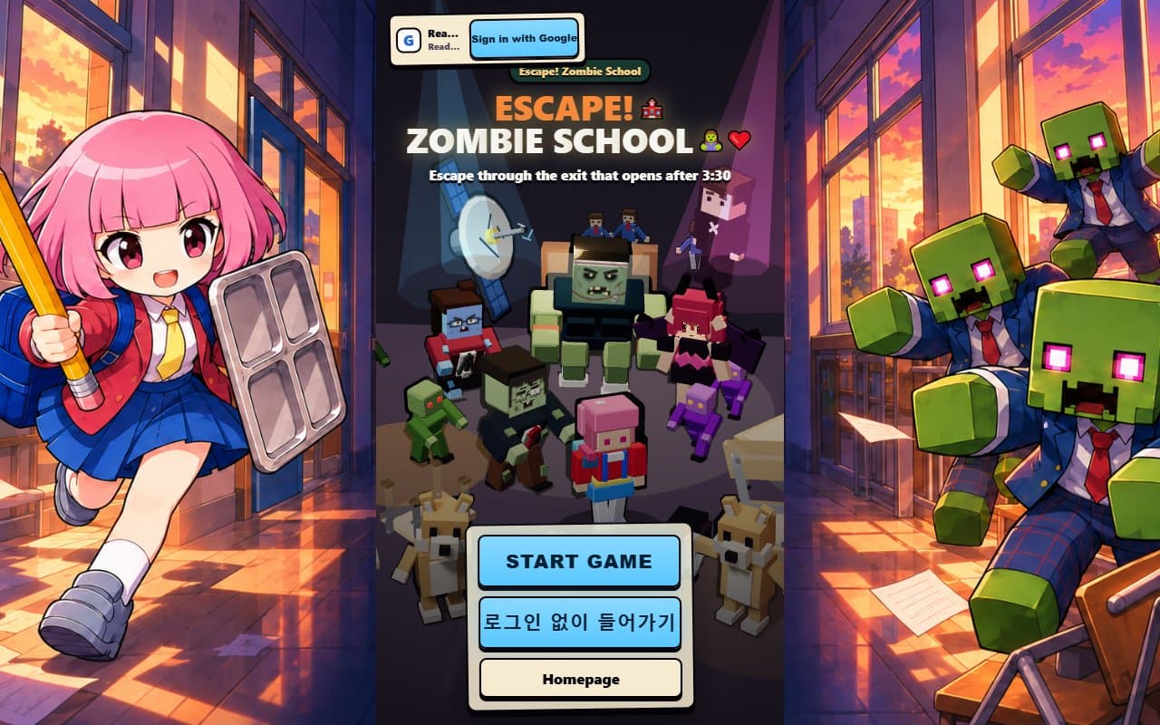 Cover image for Escape Zombie School
