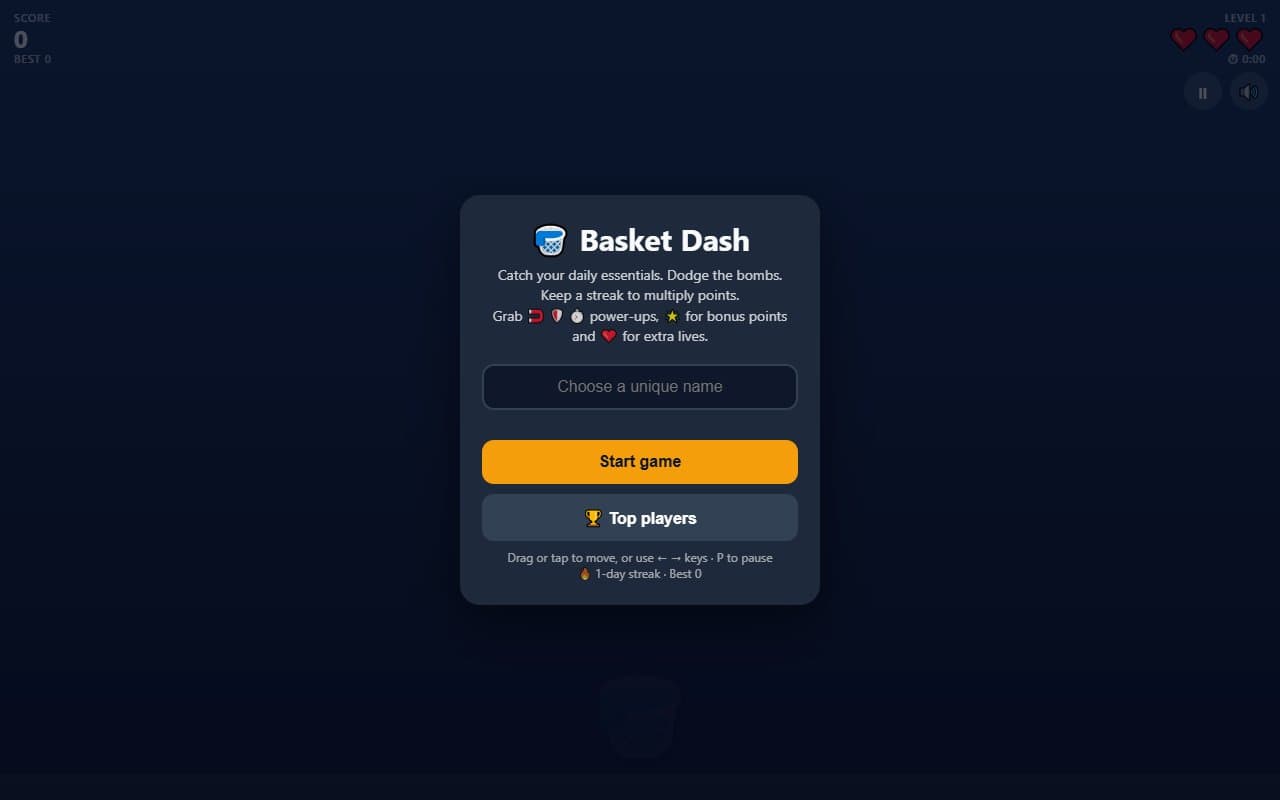 Cover image for Basket Dash