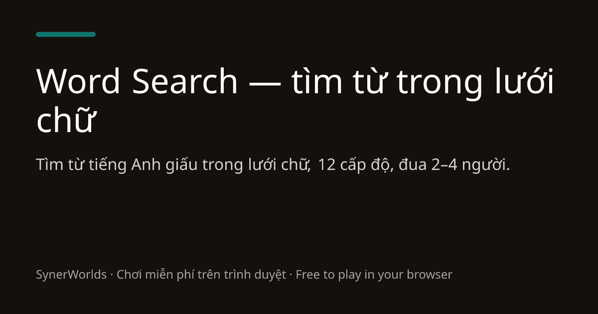 Portada de Word Search