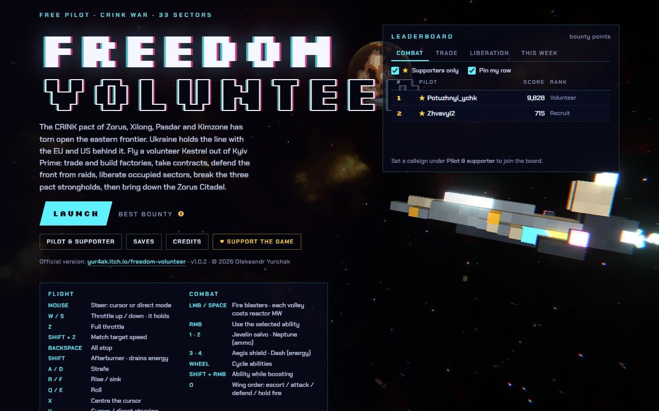 Cover image for Freedom Volunteer