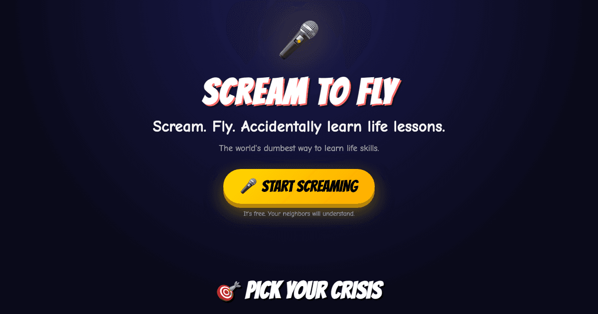 Cover image for Scream To Fly