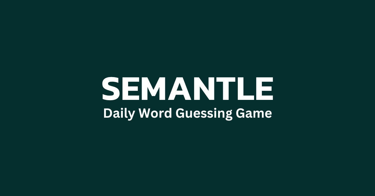 Portada de Semantle