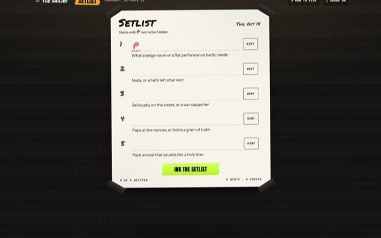 Cover image for Setlist