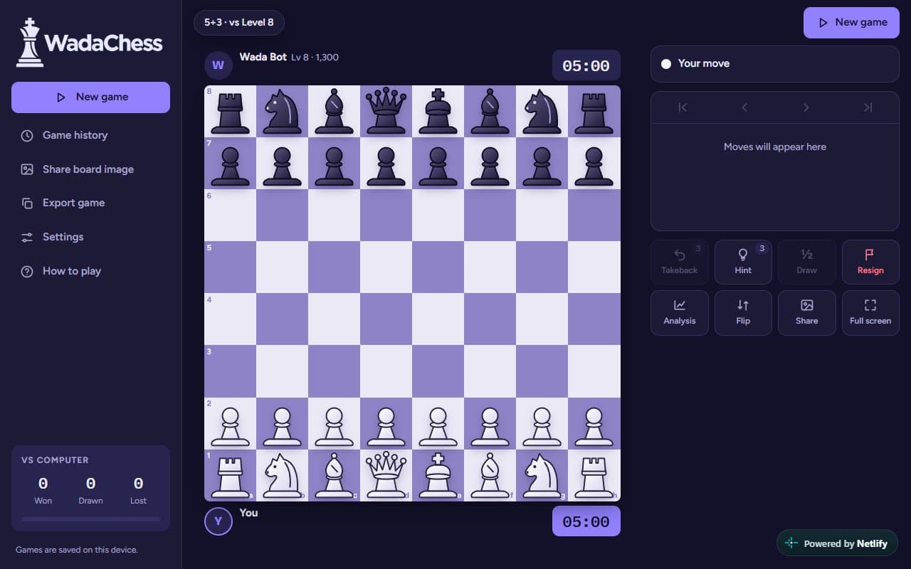 Cover image for Wada Chess