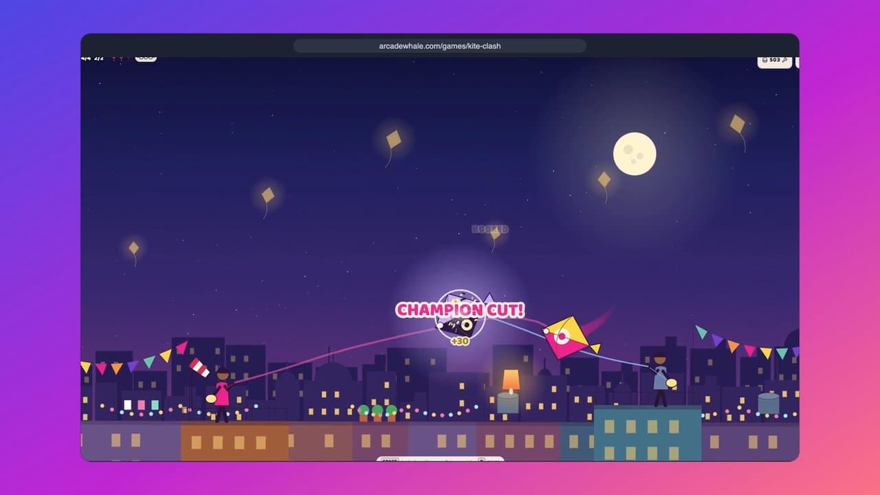 Kite Clash — Kite Fighting Game Online | Arcade Whale cover