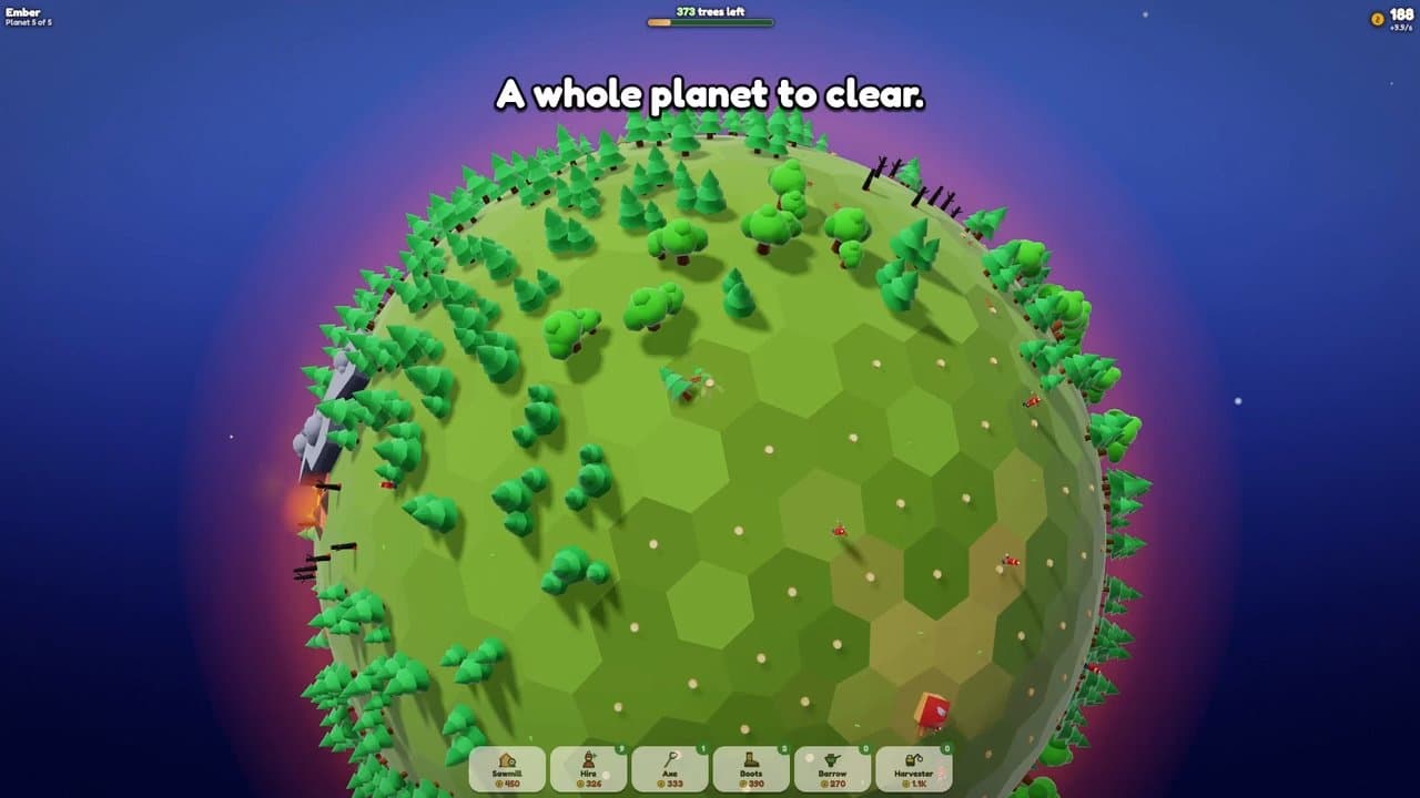 Portada de Timber Planet — Idle Lumberjack Game Online | Arcade Whale