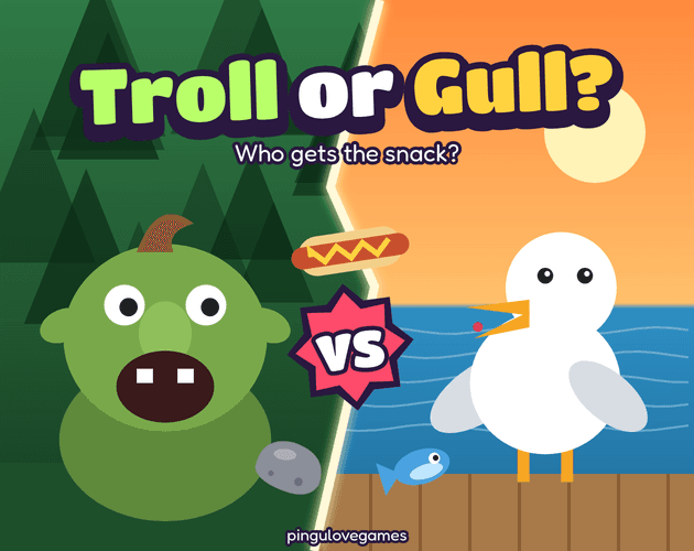 Portada de Troll or Gull? by pingulovegames