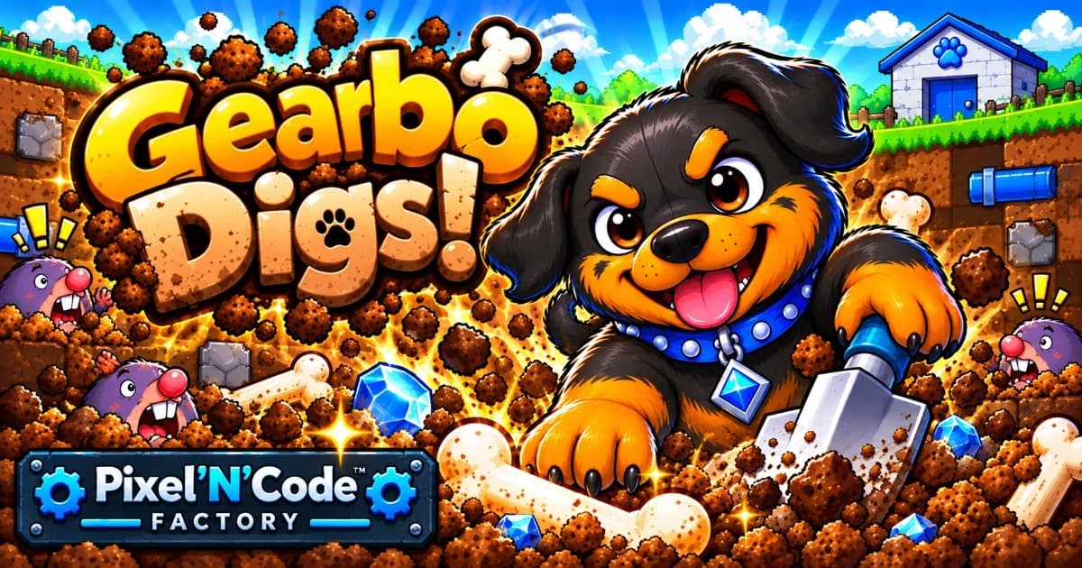 Portada de Gearbo Digs! | Pixel’N’Code™