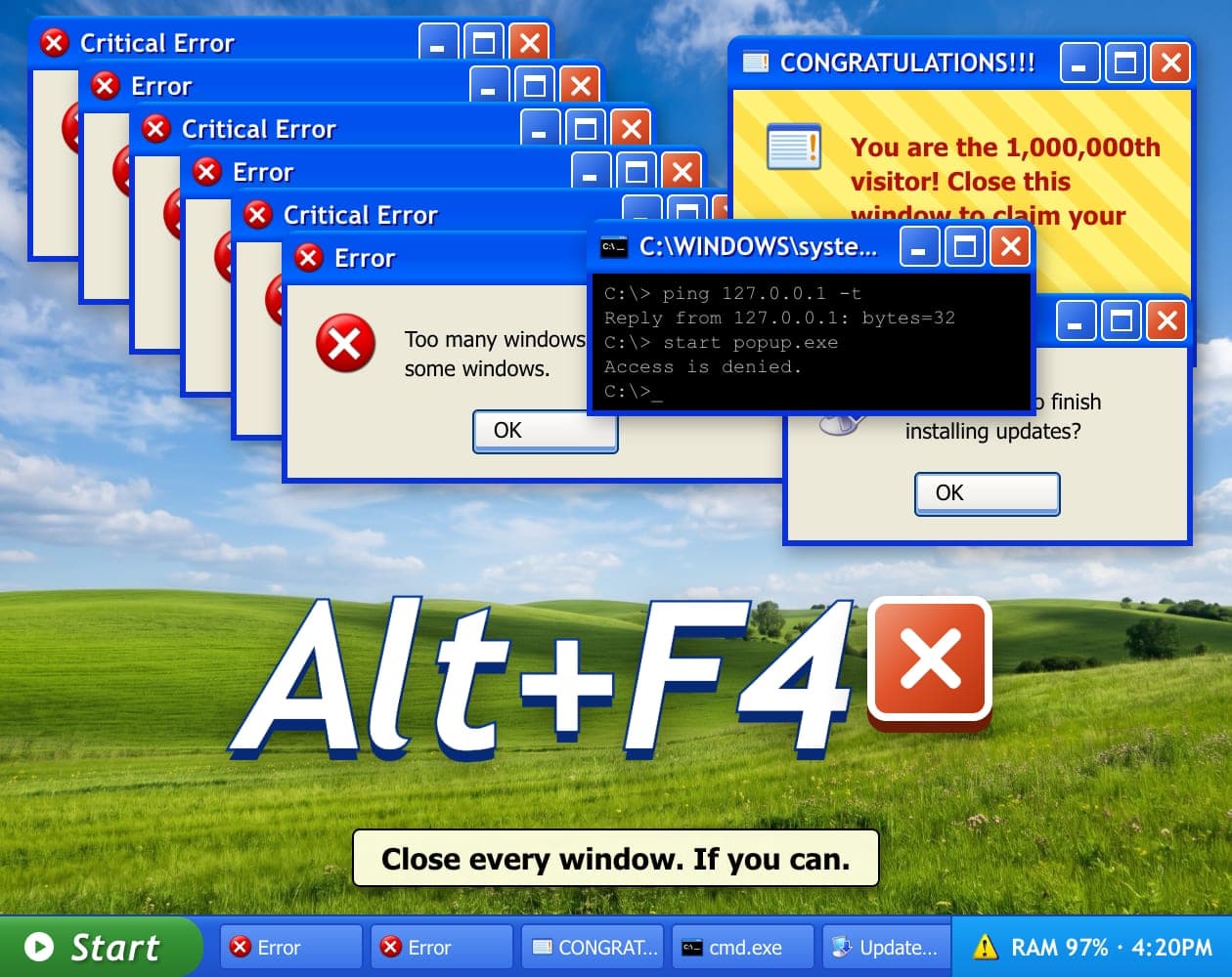 Cover image for Alt+F4