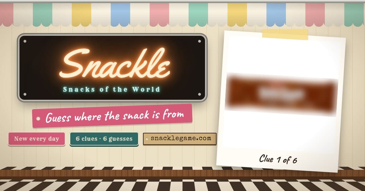 Snackle: guess where today's snack is from cover