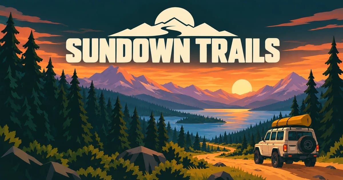 Cover image for Sundown Trails – Calm Off-Road Driving in Your Browser