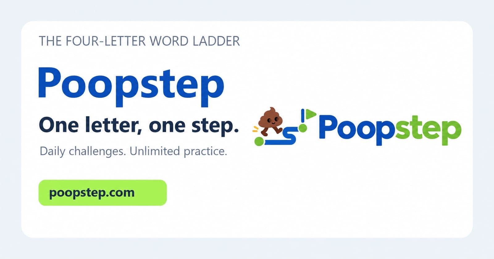 Poopstep — Daily Word Ladder Puzzle cover