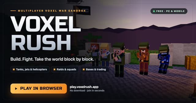 Voxel Rush Frontline preview