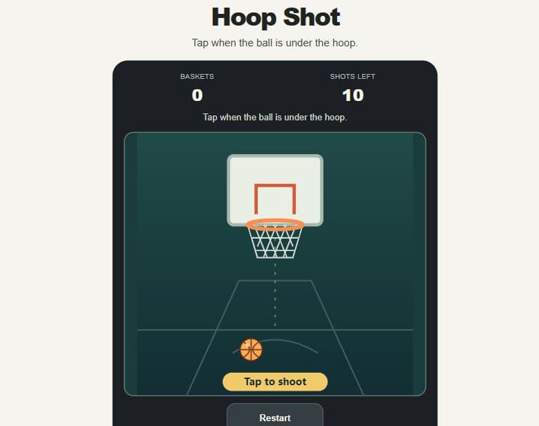 Cover image for Hoop Shot — Pop Recall Games