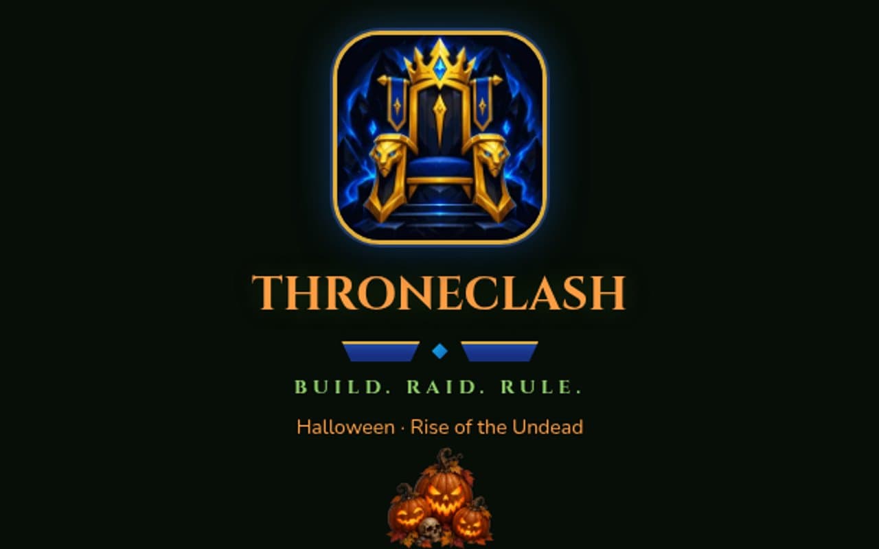 Throneclash — Build. Raid. Rule. cover