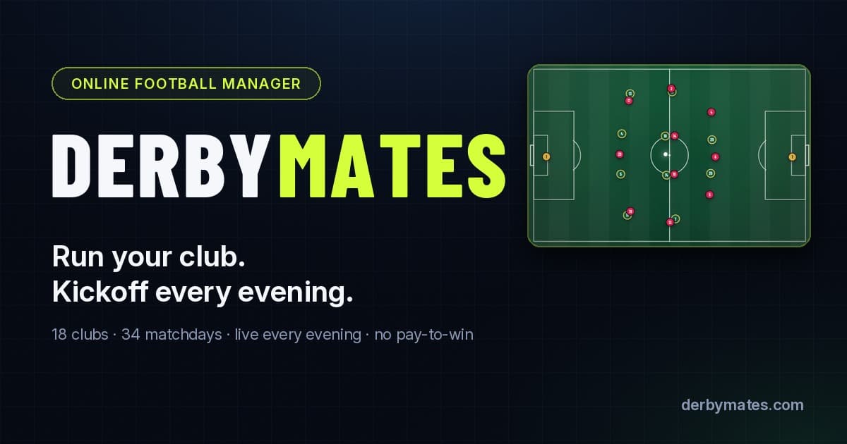Cover image for Derbymates – online football manager