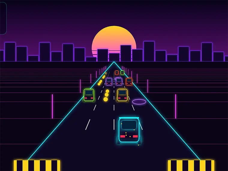 Portada de Neon Drift Racer - Play Now on Y8.com