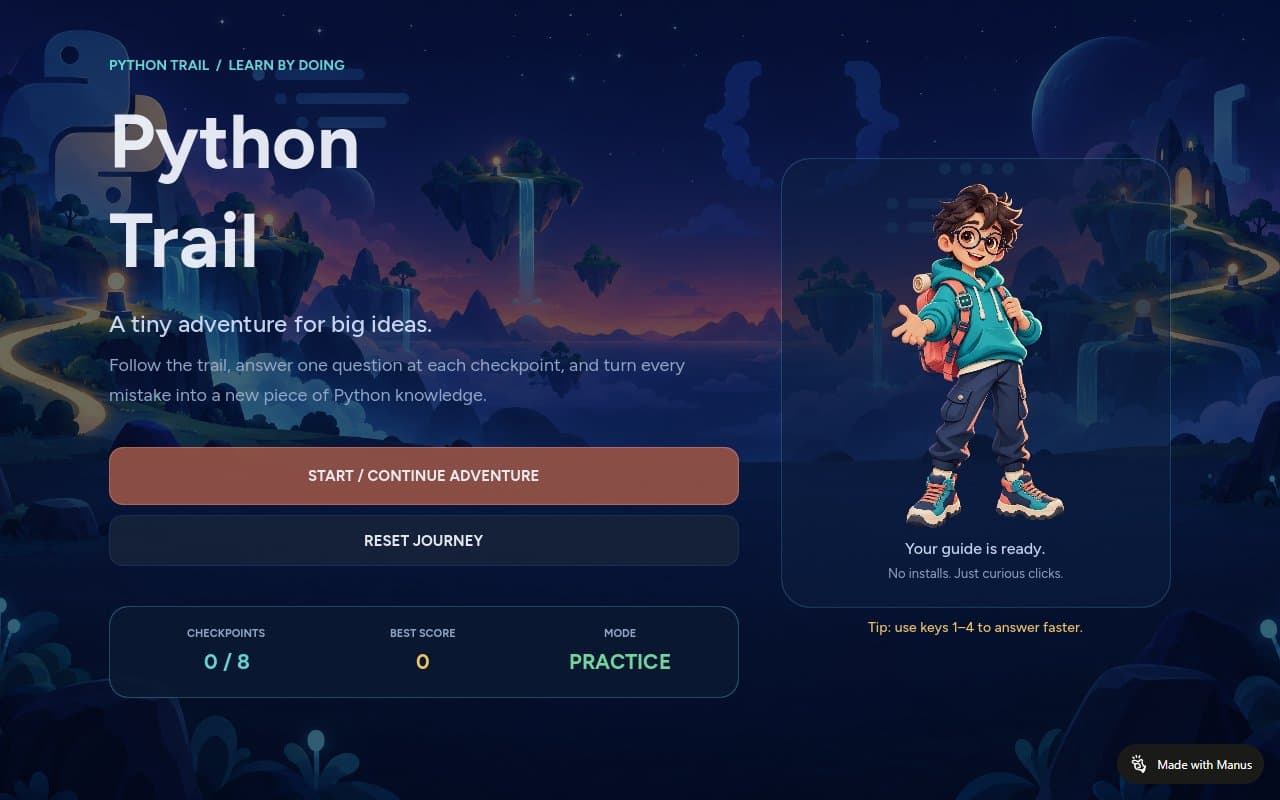 Portada de Python Trail