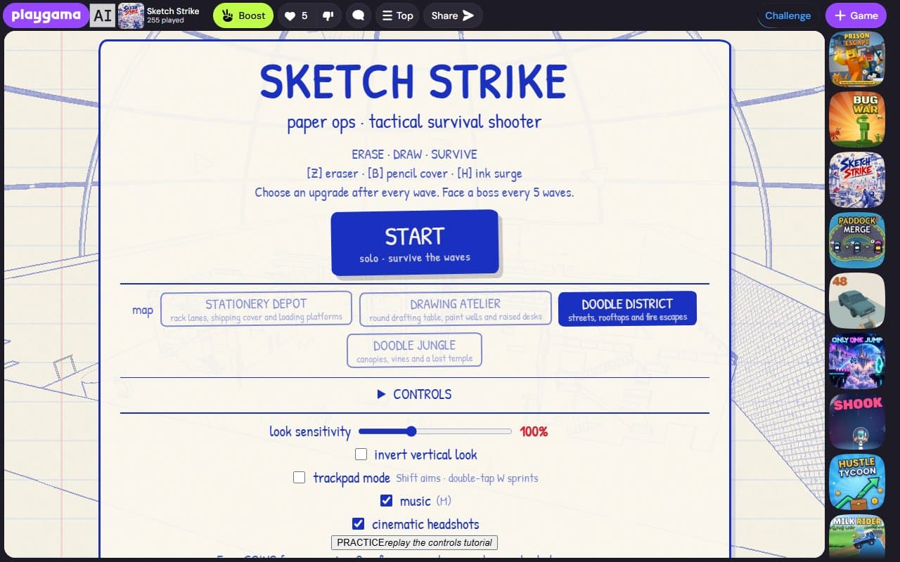 Cover image for Sketch Strike