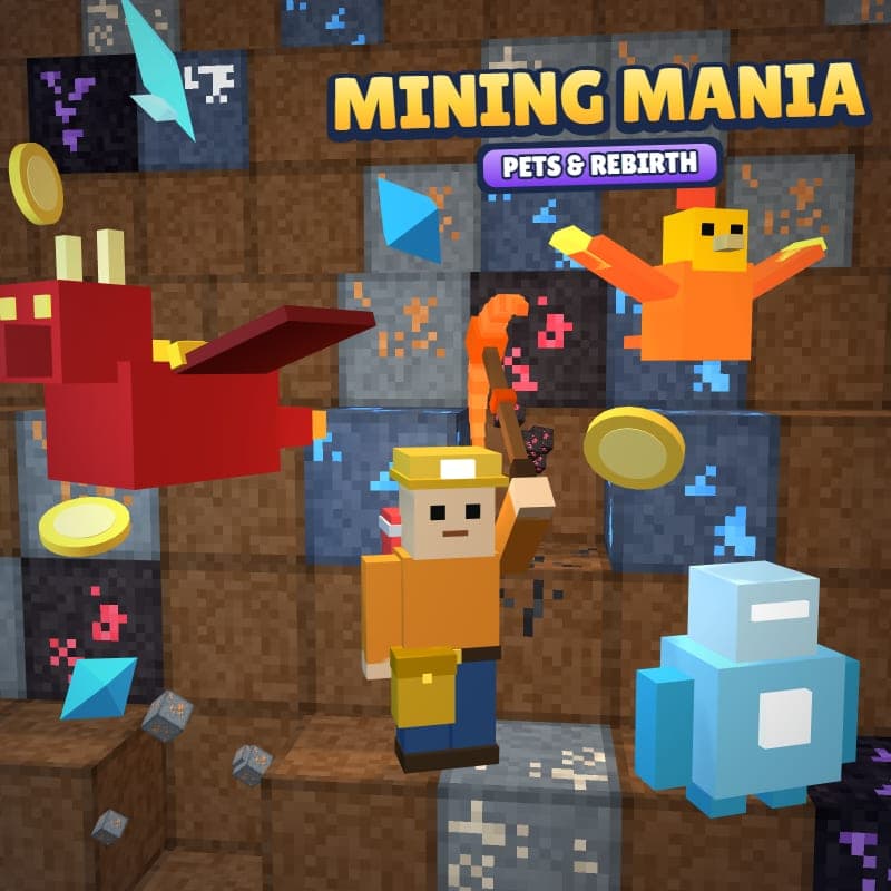 Portada de Mining Mania: Pets & Rebirth by 0xPoyGames