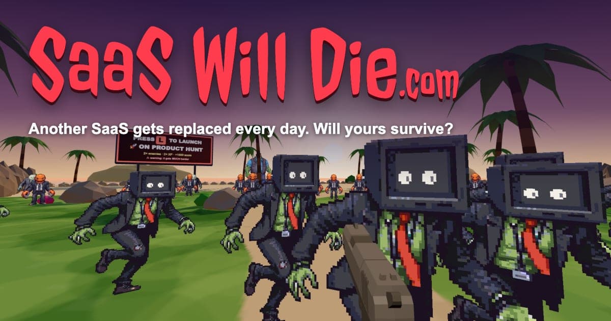 Cover image for SaaS Will Die