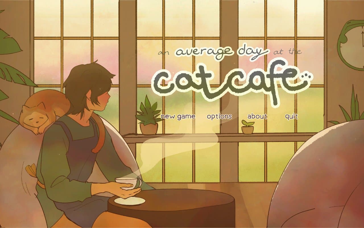 Cover image for an average day at the cat cafe